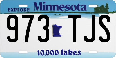 MN license plate 973TJS
