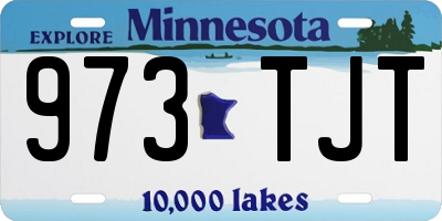 MN license plate 973TJT