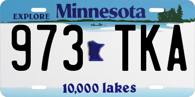MN license plate 973TKA