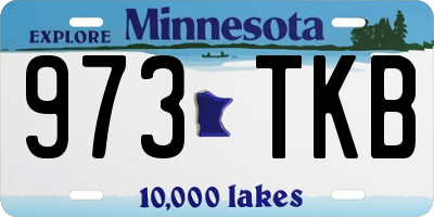 MN license plate 973TKB