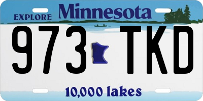 MN license plate 973TKD