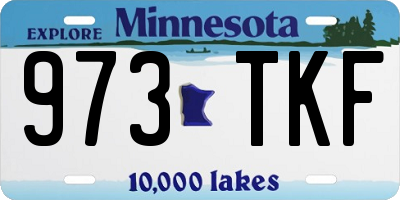 MN license plate 973TKF