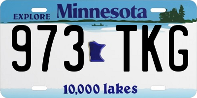 MN license plate 973TKG