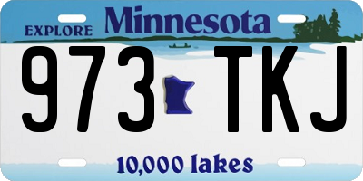 MN license plate 973TKJ