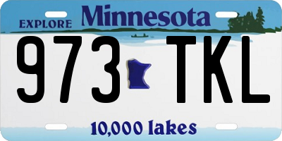 MN license plate 973TKL