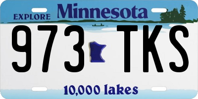 MN license plate 973TKS