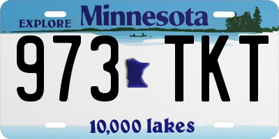 MN license plate 973TKT