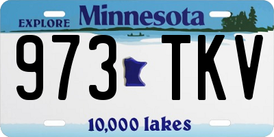 MN license plate 973TKV