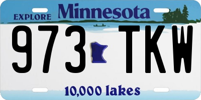 MN license plate 973TKW