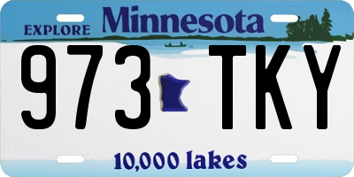 MN license plate 973TKY
