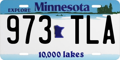 MN license plate 973TLA