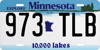 MN license plate 973TLB