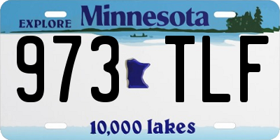 MN license plate 973TLF