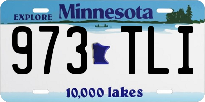 MN license plate 973TLI