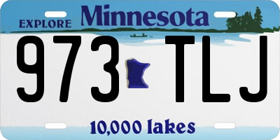 MN license plate 973TLJ