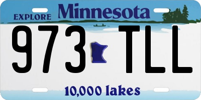 MN license plate 973TLL