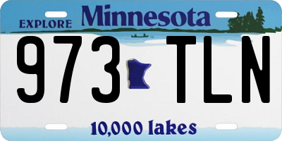 MN license plate 973TLN