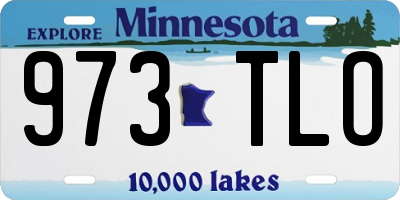 MN license plate 973TLO