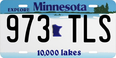 MN license plate 973TLS