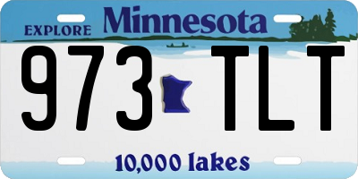 MN license plate 973TLT