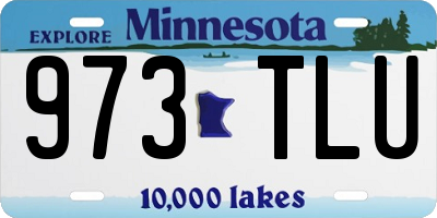 MN license plate 973TLU