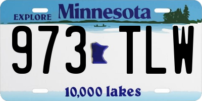 MN license plate 973TLW