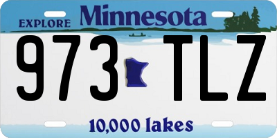 MN license plate 973TLZ