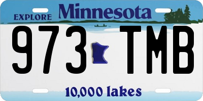 MN license plate 973TMB