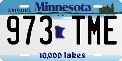 MN license plate 973TME