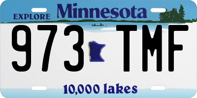MN license plate 973TMF