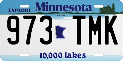 MN license plate 973TMK