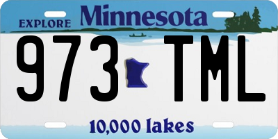 MN license plate 973TML