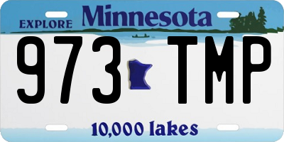 MN license plate 973TMP