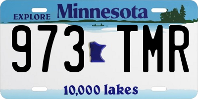 MN license plate 973TMR