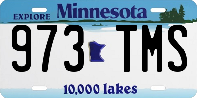 MN license plate 973TMS