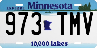 MN license plate 973TMV
