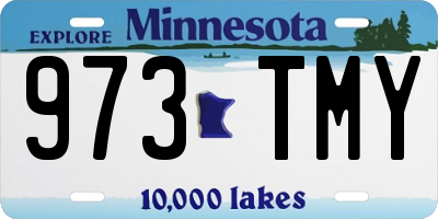 MN license plate 973TMY