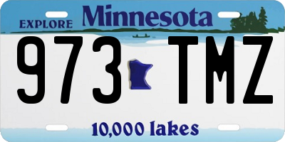 MN license plate 973TMZ