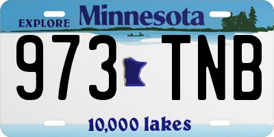 MN license plate 973TNB