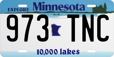 MN license plate 973TNC