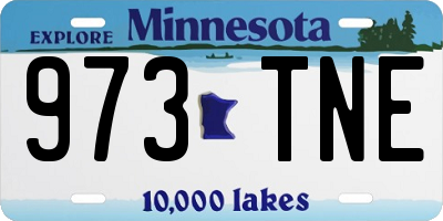 MN license plate 973TNE