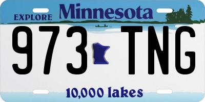 MN license plate 973TNG