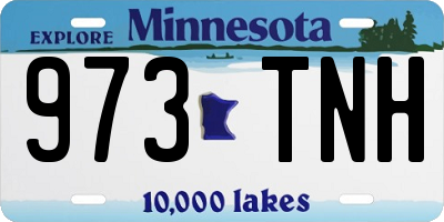 MN license plate 973TNH