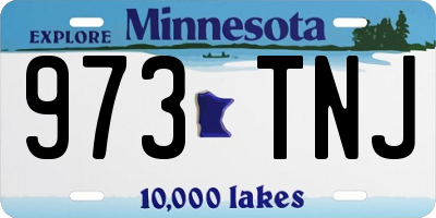 MN license plate 973TNJ