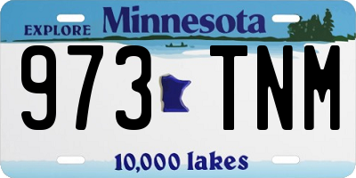 MN license plate 973TNM