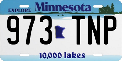 MN license plate 973TNP
