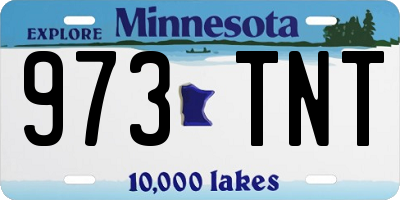 MN license plate 973TNT