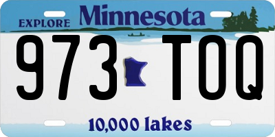 MN license plate 973TOQ