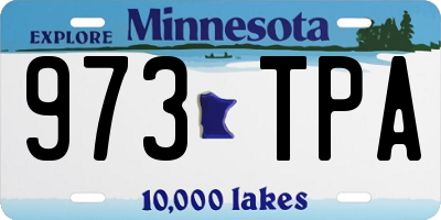 MN license plate 973TPA