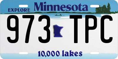 MN license plate 973TPC